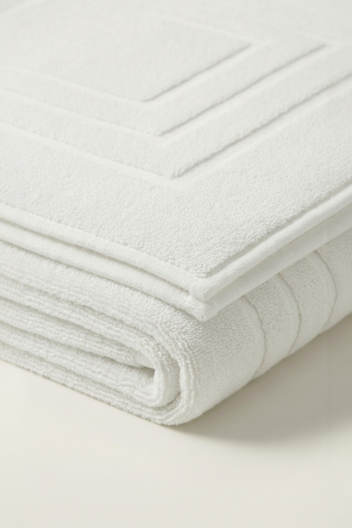 Alora  %100 Pamuk Ayak Havlusu - Beyaz 60x130, 690 Gr