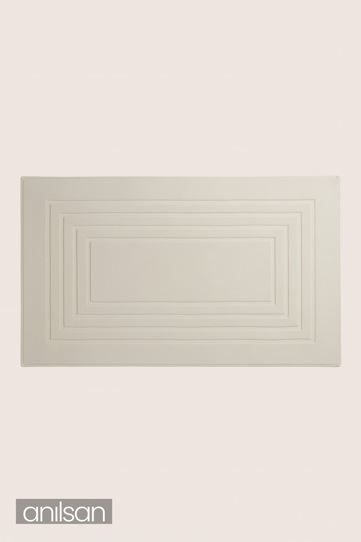 Alora %100 Pamuk Ayak Havlusu - Ekru 60x130, 690 Gr