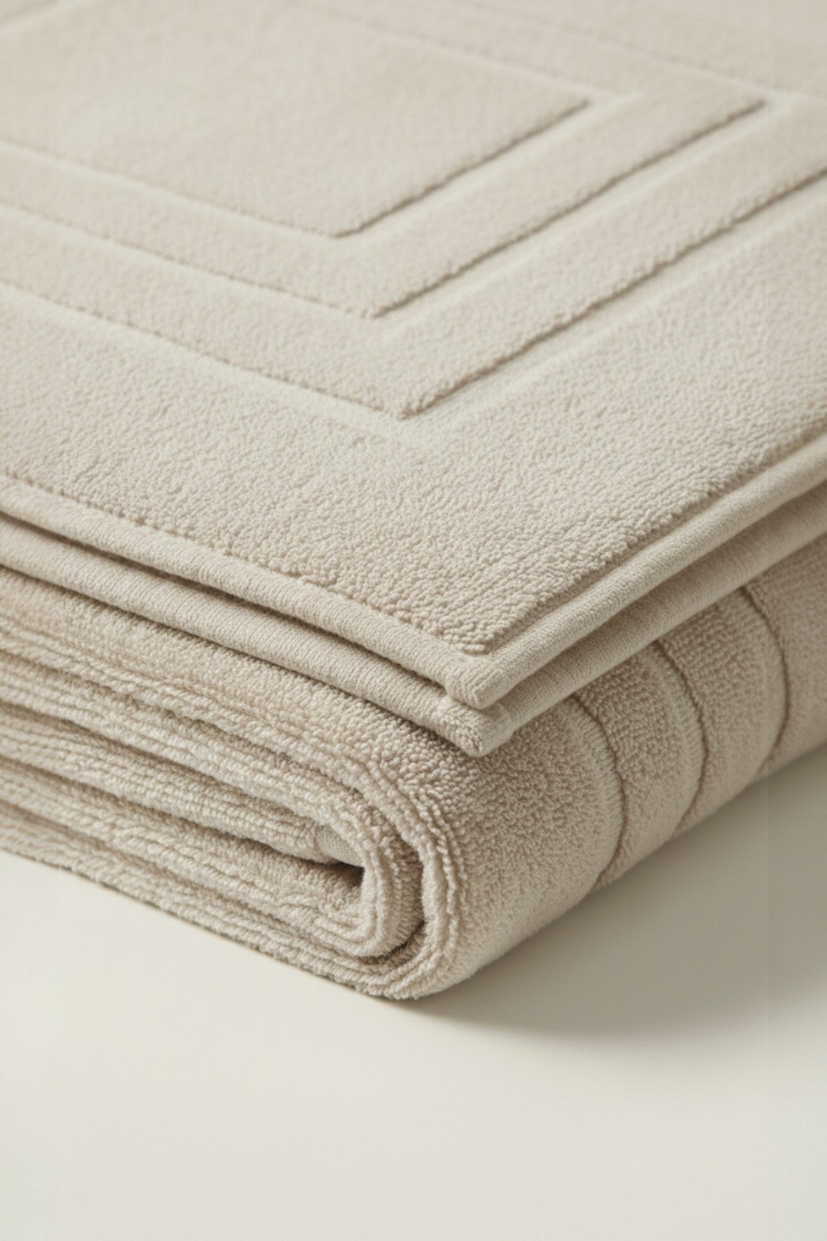 Alora %100 Pamuk Ayak Havlusu - Vizon 60x130, 690 Gr