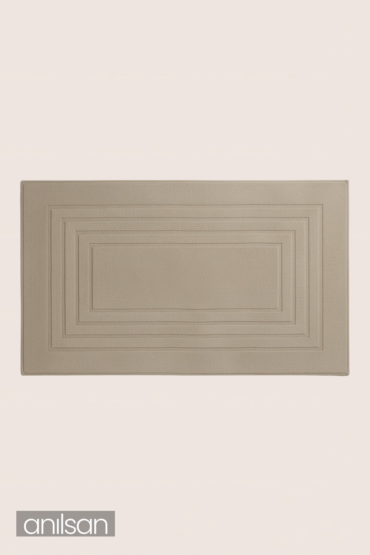 Alora %100 Pamuk Ayak Havlusu - Vizon 60x130, 690 Gr