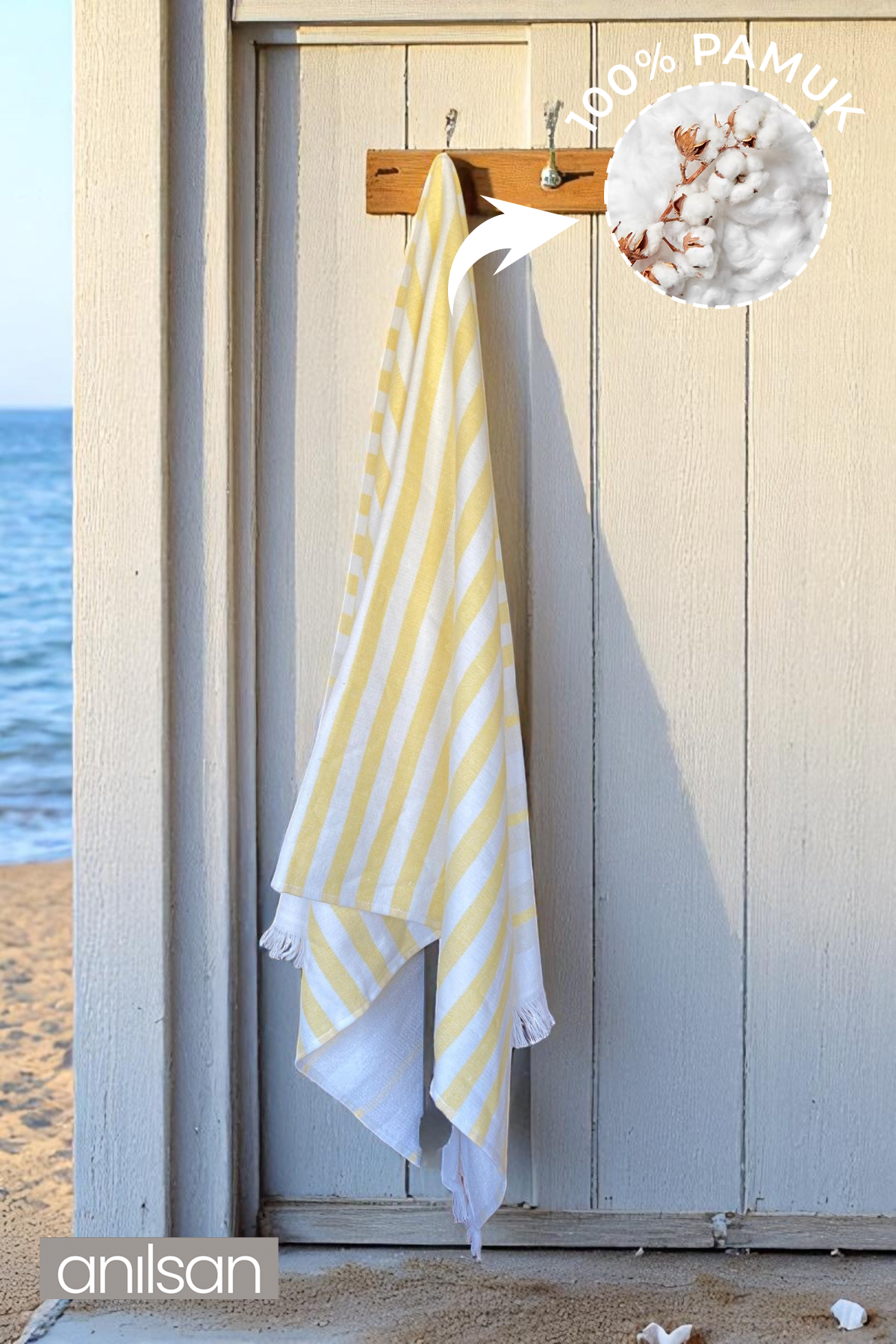 Anida Plaj Havlusu %100 Pamuk 75x150