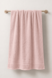 Dora Açık Pembe Banyo Havlusu - 70x140Cm, 400gr, %100 pamuk, Spa Ve Otel Havlusu