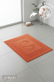 Greek %100 Pamuk Ayak Havlusu - Kiremit 50x70, 245 Gr