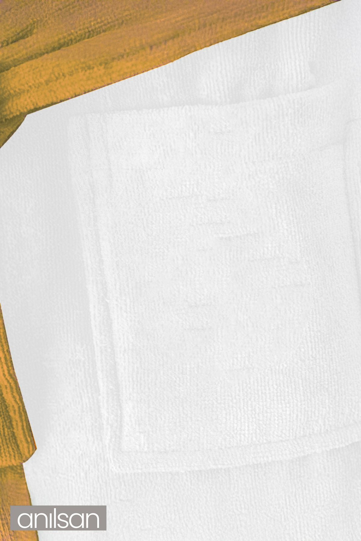 Beyaz-Kahverengi Bantlı Kapşonlu Kız-Erkek Çocuk Bornozu %100 Pamuk