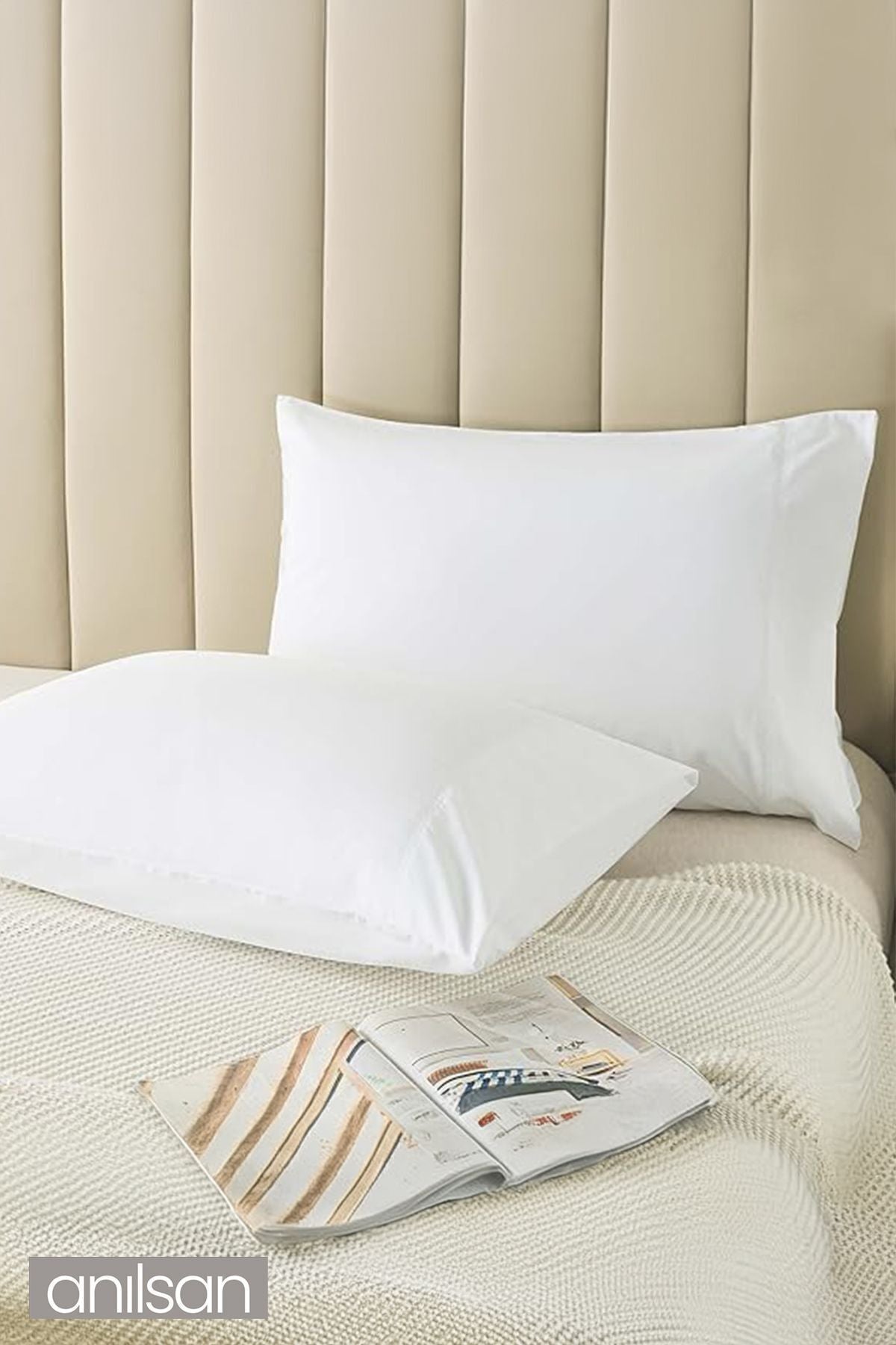 Beyaz Yastık Kılıfı – 50x70 Cm, %100 Pamuk, Yumuşak Ve Dayanıklı Yastık Kılıfı