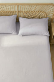 Camelia King Düz Ranforce Çarşaf Set- Lila %100 Pamuk