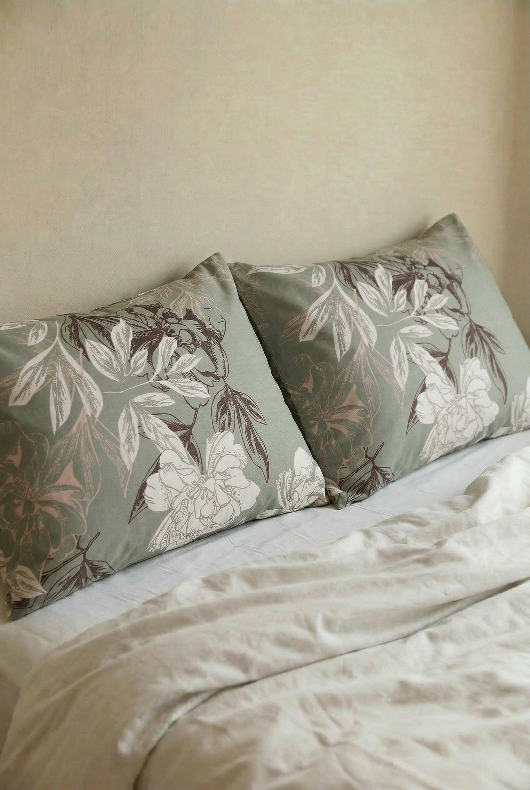Begonya 2'li Percale Yastık Kılıfı 50x70 Flaplı