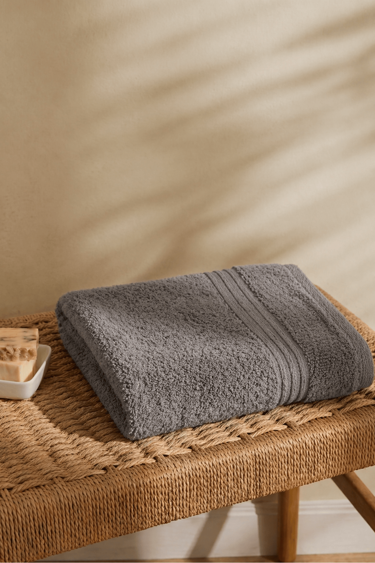 Dora Antrasit Banyo Havlusu - 70x140Cm, 400gr, %100 pamuk, Spa Ve Otel Havlusu
