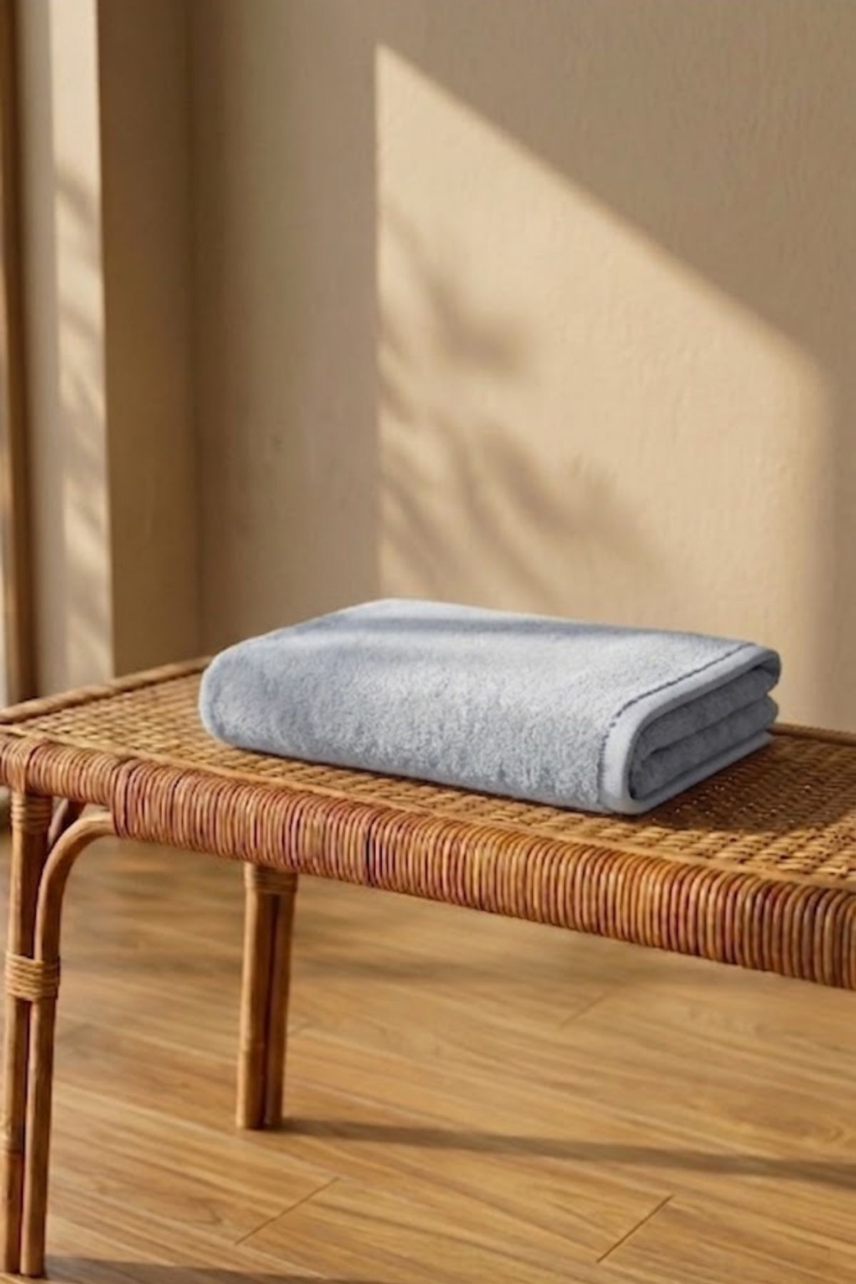 Düz Banyo Havlusu 70x140 cm - Açık Mavi %100 Pamuk