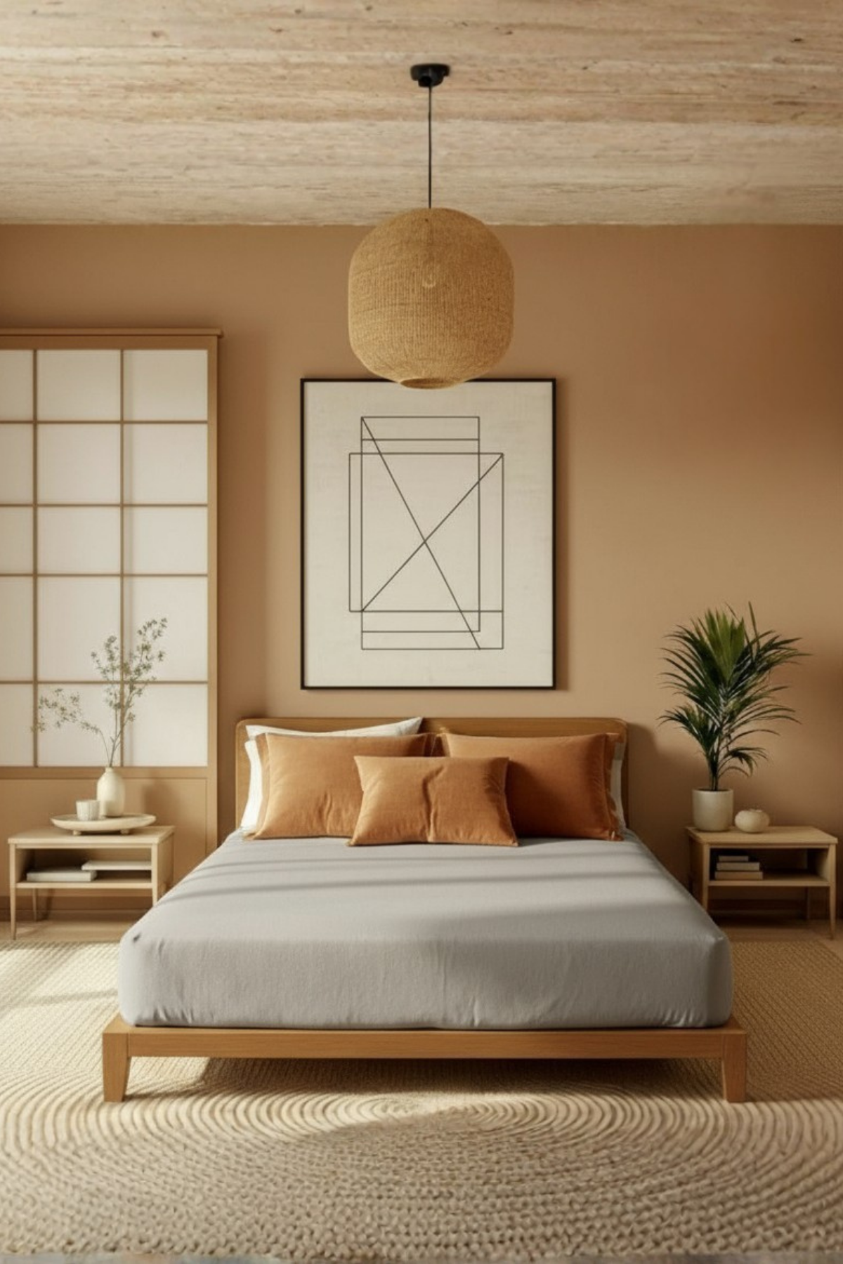 Camelia Çift Kişilik Düz Ranforce Lastikli Çarşaf - Taş %100 Pamuk