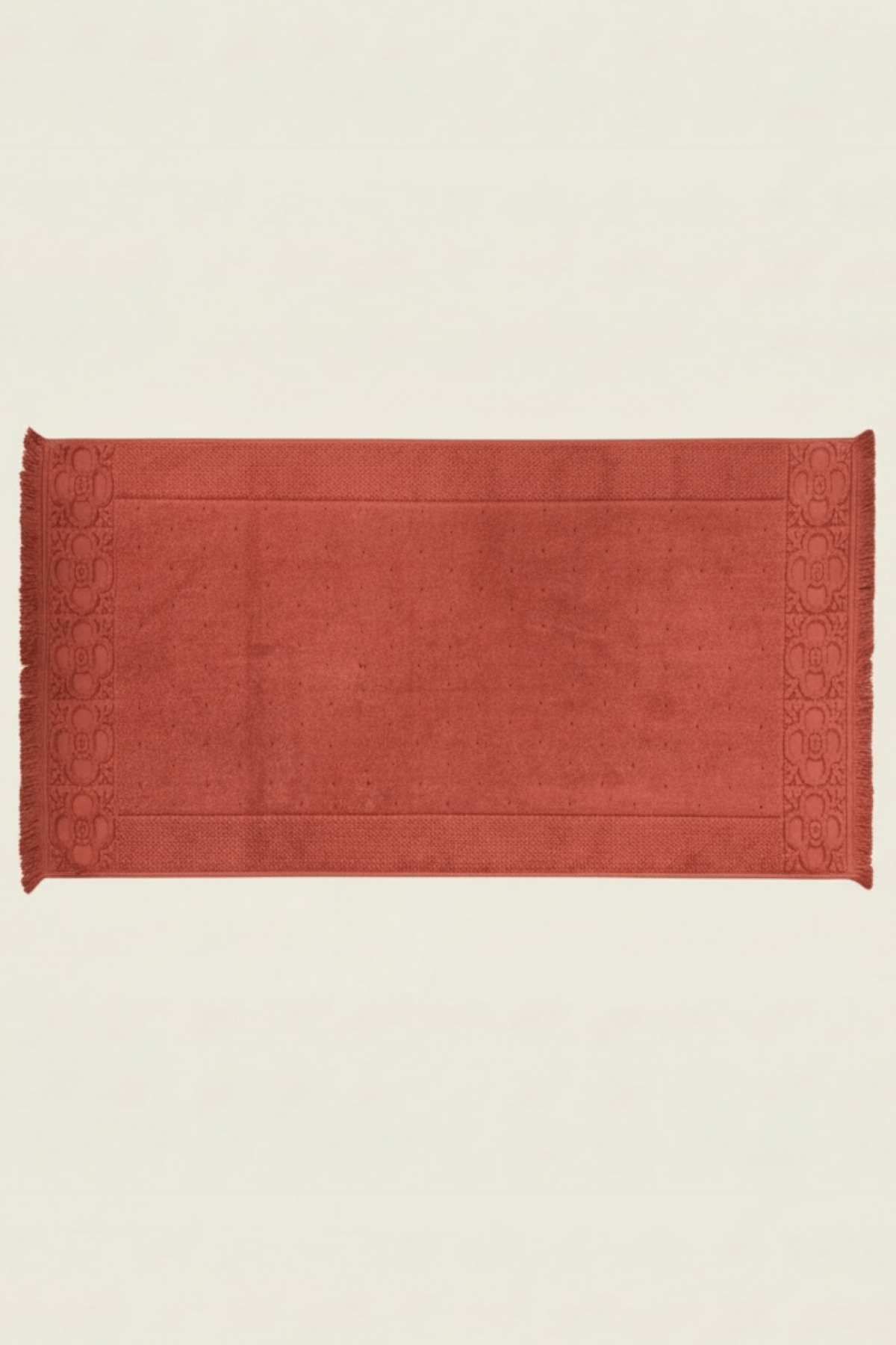 Fesun %100 Pamuk Ayak Havlusu - Kiremit 60x130, 690 Gr