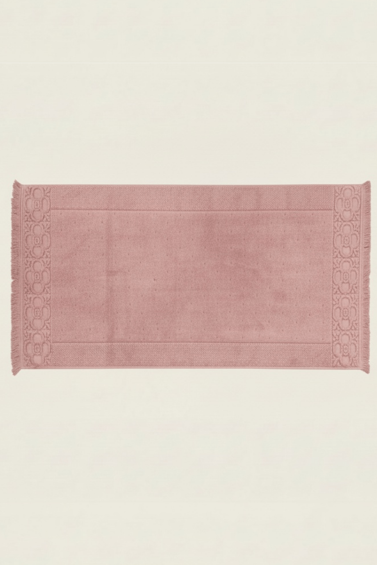 Fesun %100 Pamuk Ayak Havlusu - Pudra 60x130, 690 Gr