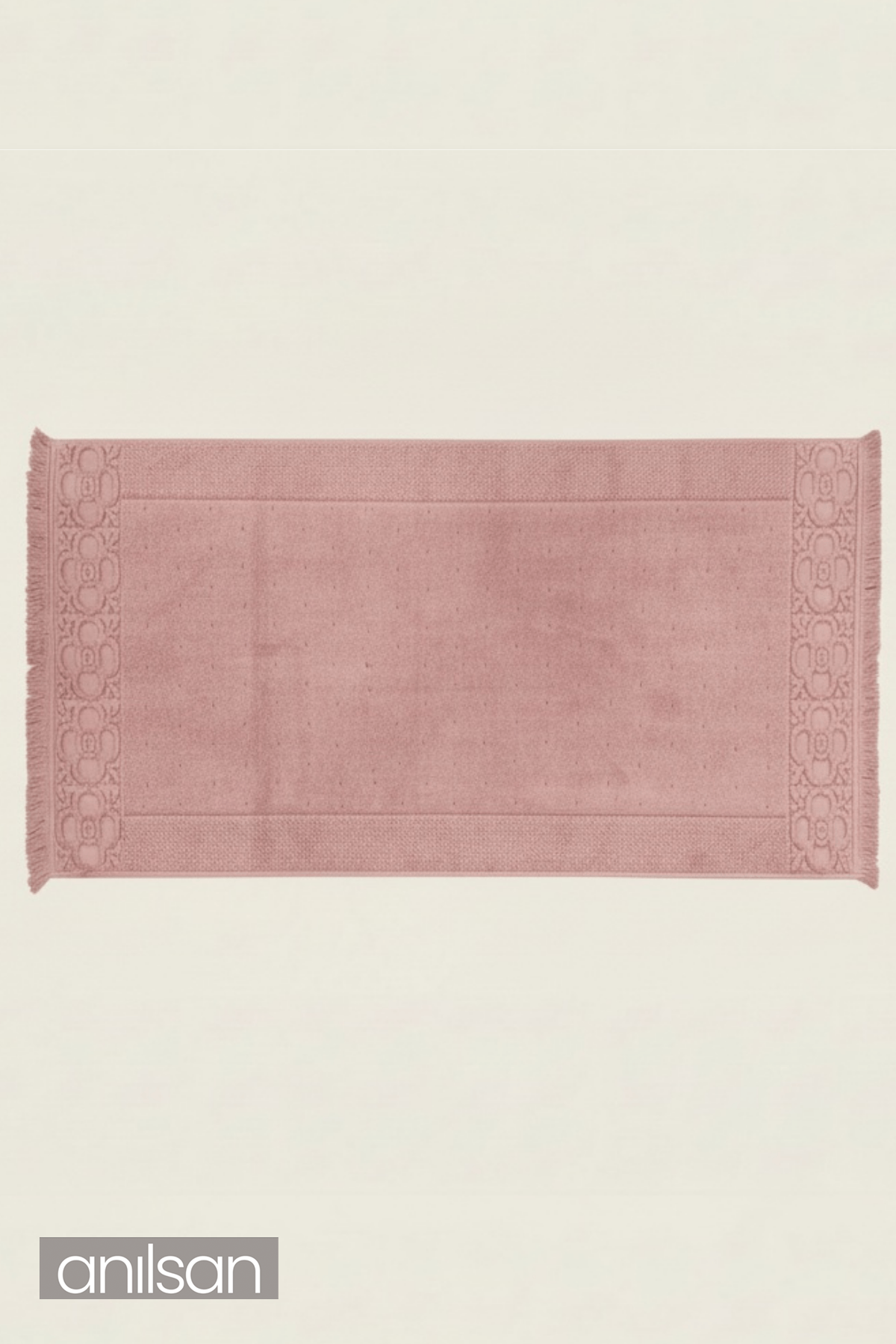 Fesun %100 Pamuk Ayak Havlusu - Pudra 70x130, 790 Gr