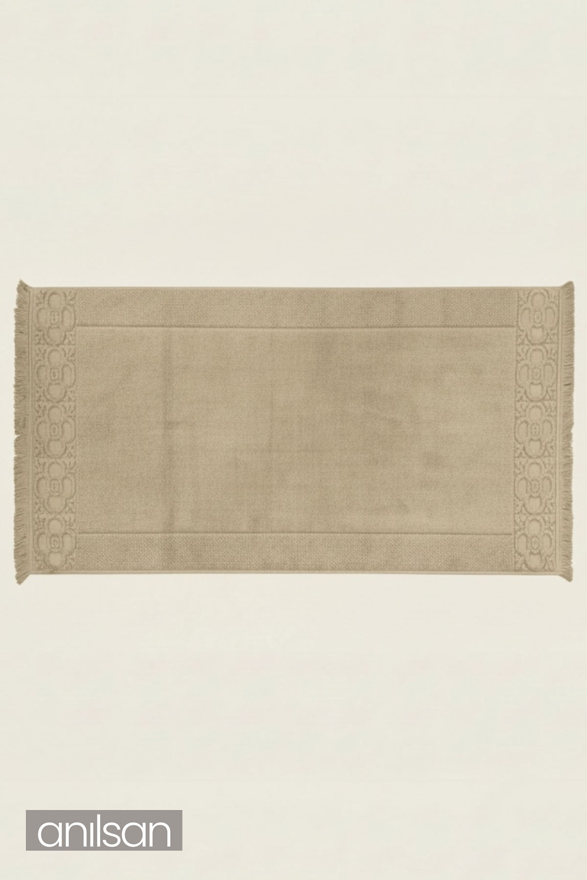 Fesun %100 Pamuk Ayak Havlusu - Vizon 70x130, 790 Gr