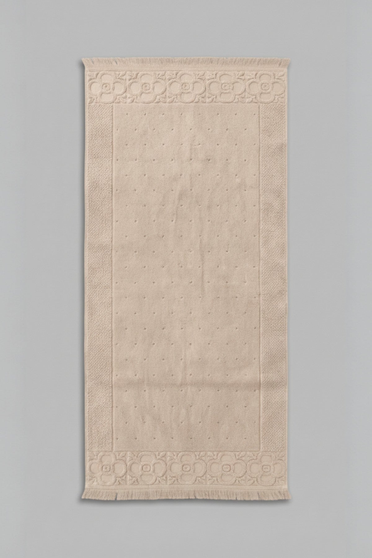 Fesun %100 Pamuk Ayak Havlusu - Vizon 70x130, 790 Gr
