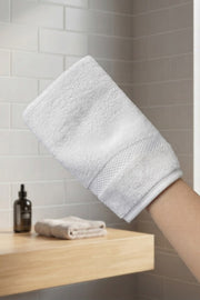 Havlu Banyo Kesesi 15x25cm - Beyaz %100 Pamuk