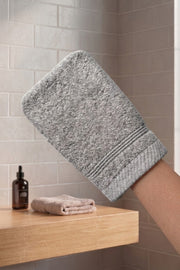 Havlu Banyo Kesesi 15x25cm -Gri %100 Pamuk