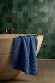 Işıl Premium Banyo Havlusu 70x140cm - Lacivert - %100 Pamuk - 600 gr/m2