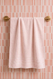Melina Banyo Havlusu 70x140 cm - Açık Pembe %100 Pamuk