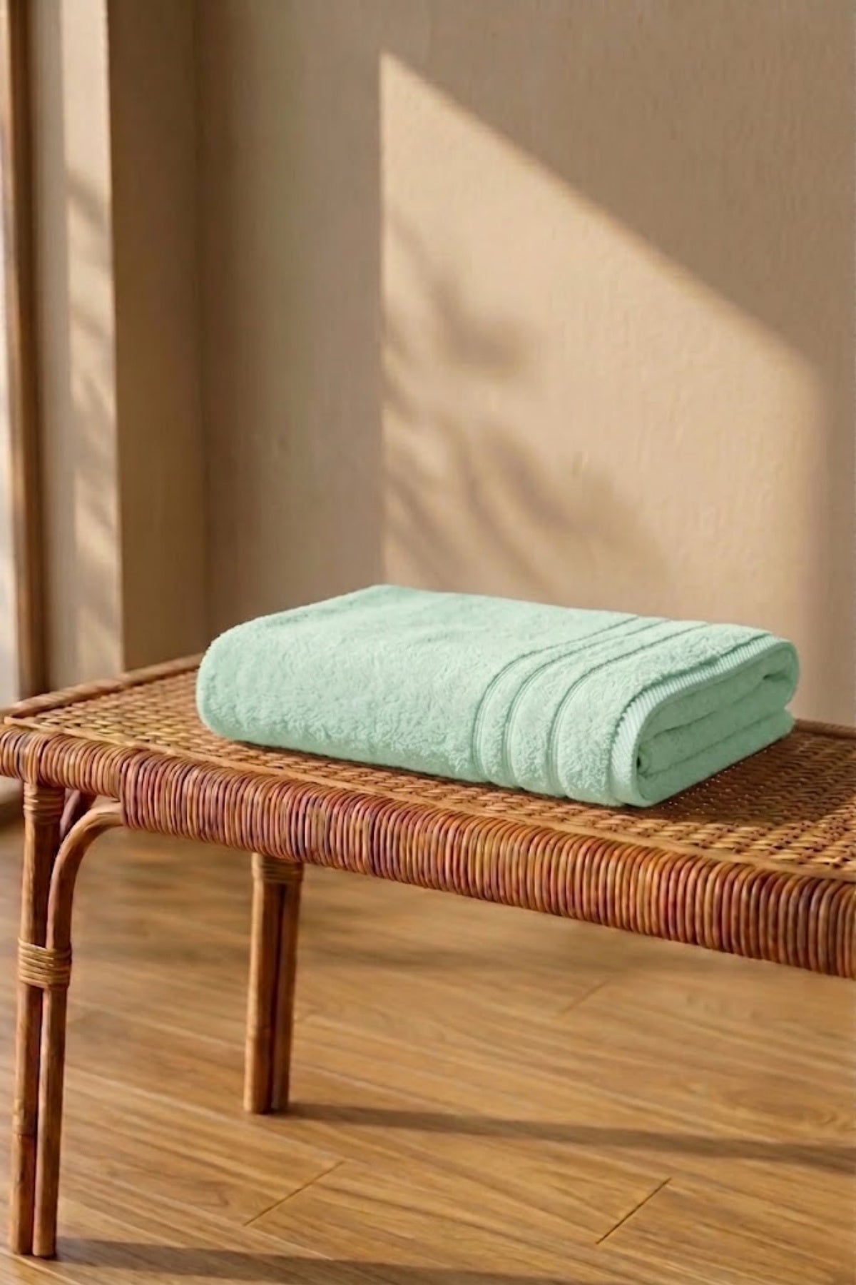 Melina Banyo Havlusu 70x140 cm - Mint Yeşili %100 Pamuk