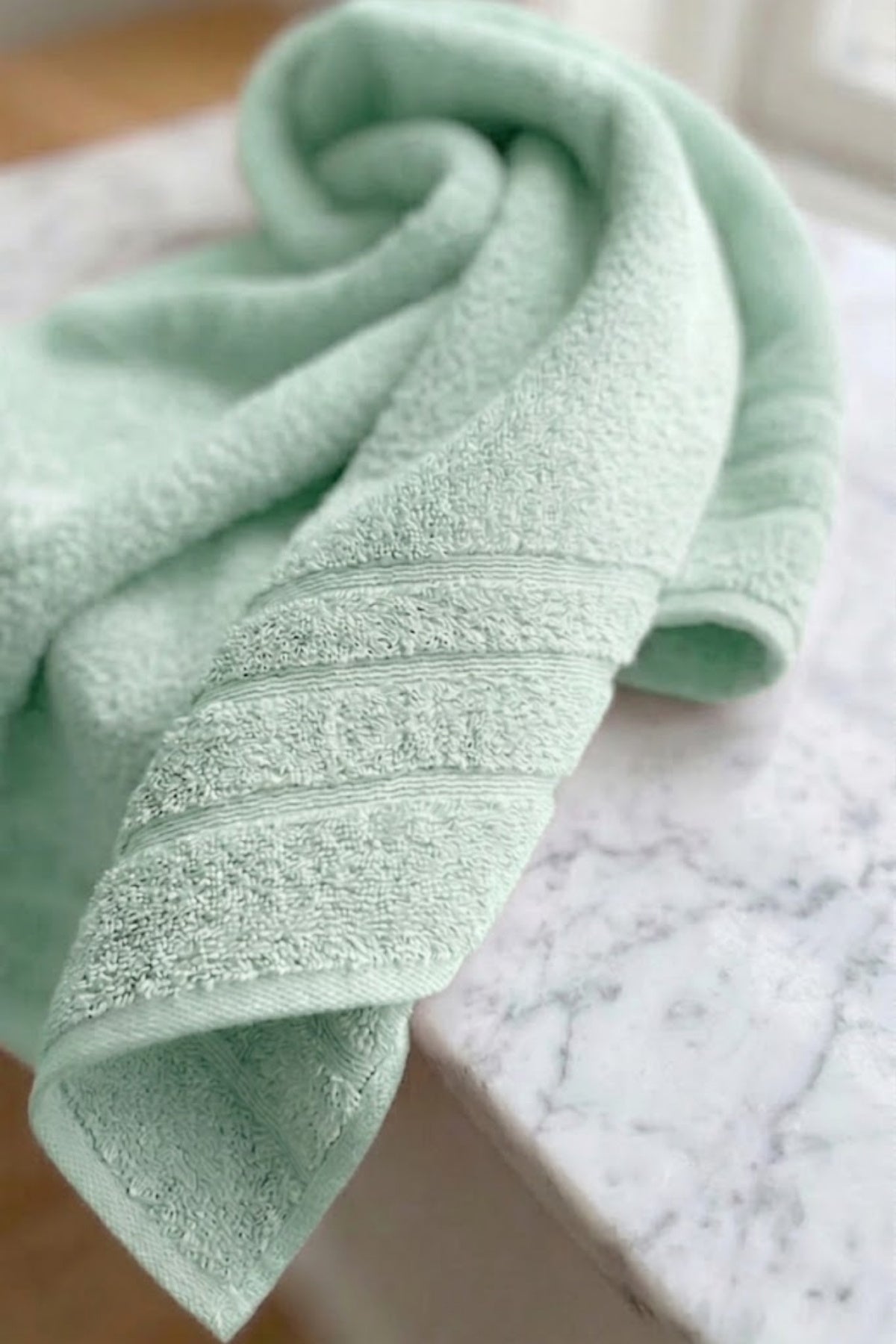 Melina Banyo Havlusu 70x140 cm - Mint Yeşili %100 Pamuk