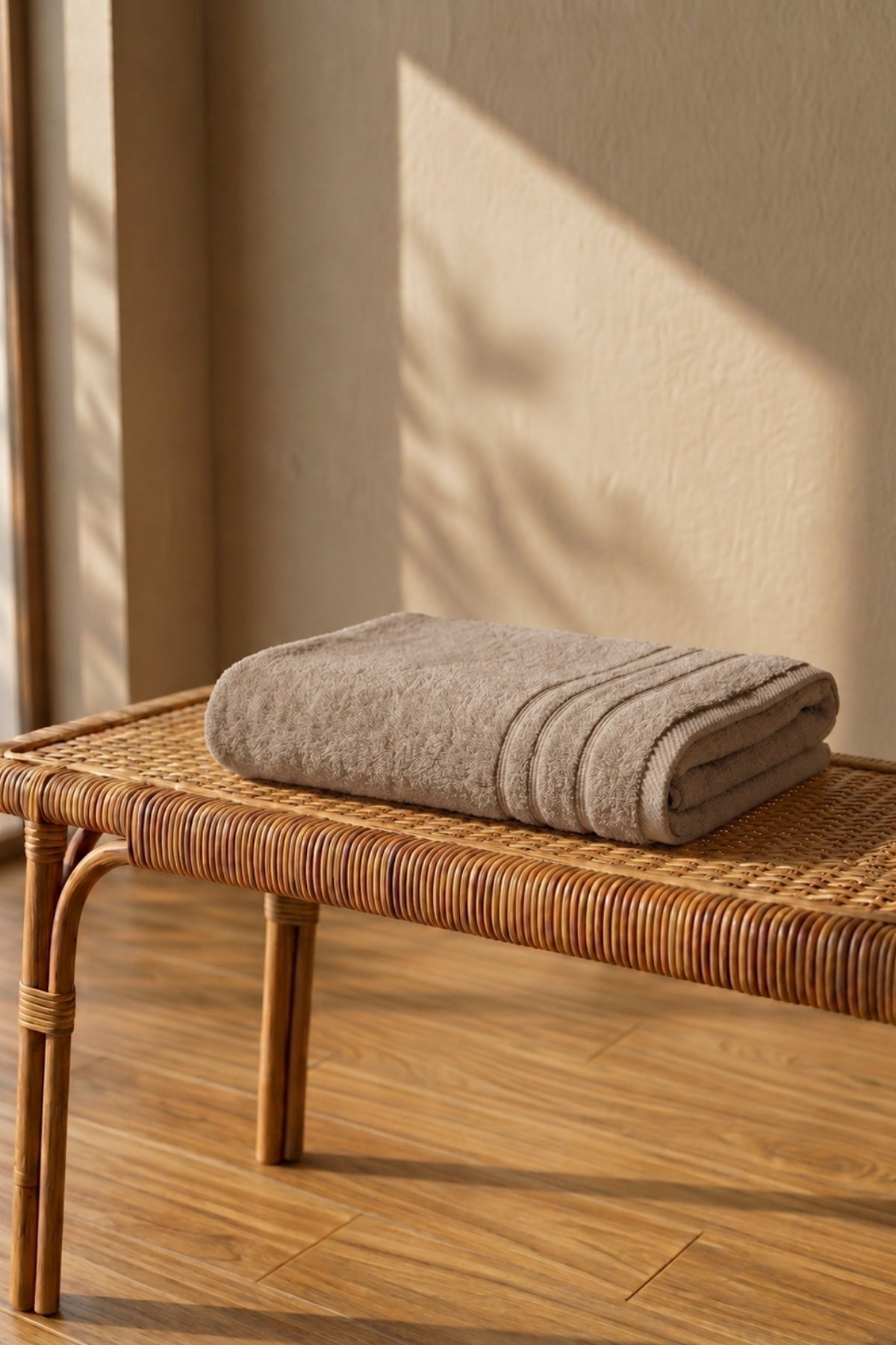 Melina Banyo Havlusu 70x140 cm -Vizon %100 Pamuk