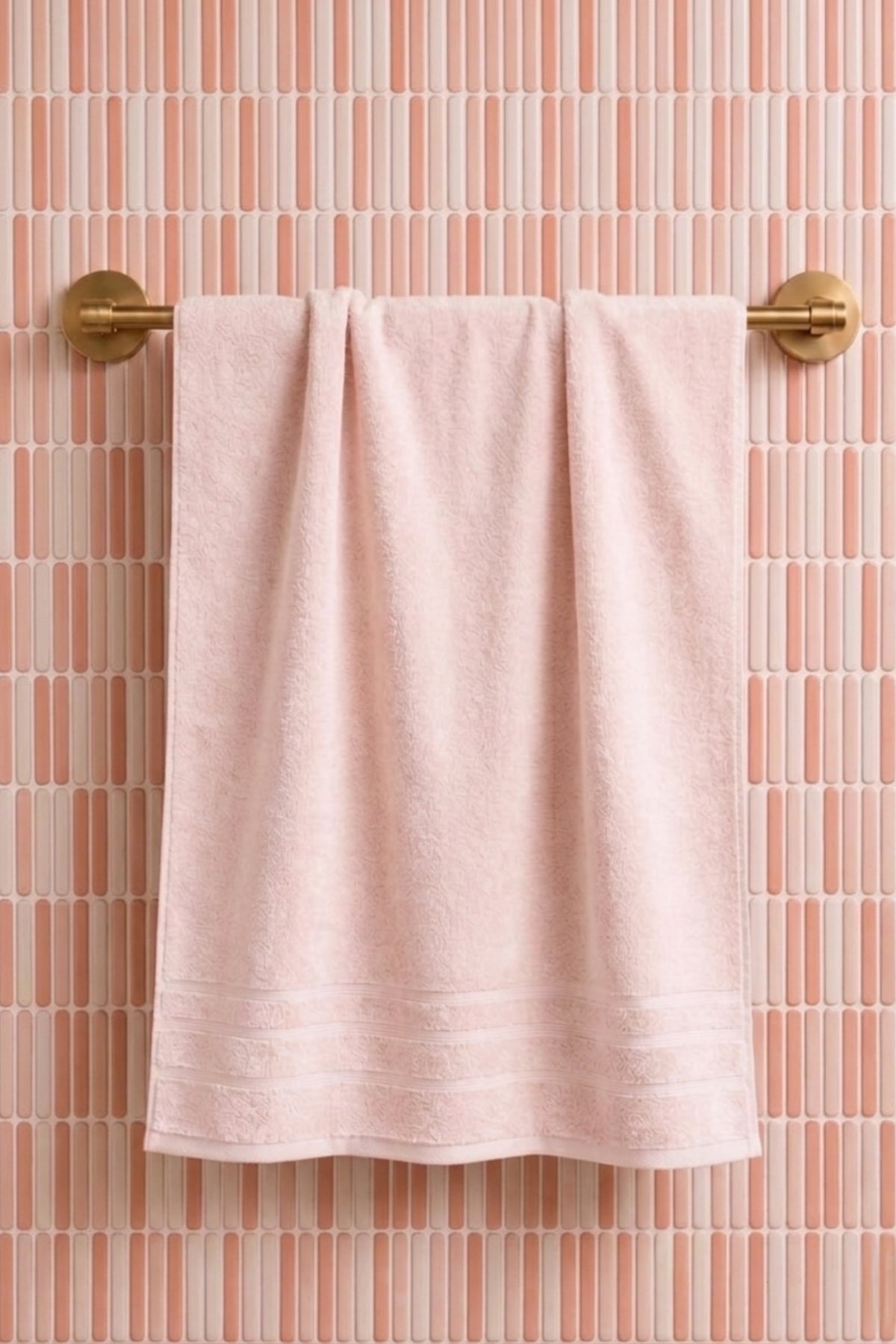 Melina Banyo Havlusu 70x140 cm -Vizon %100 Pamuk