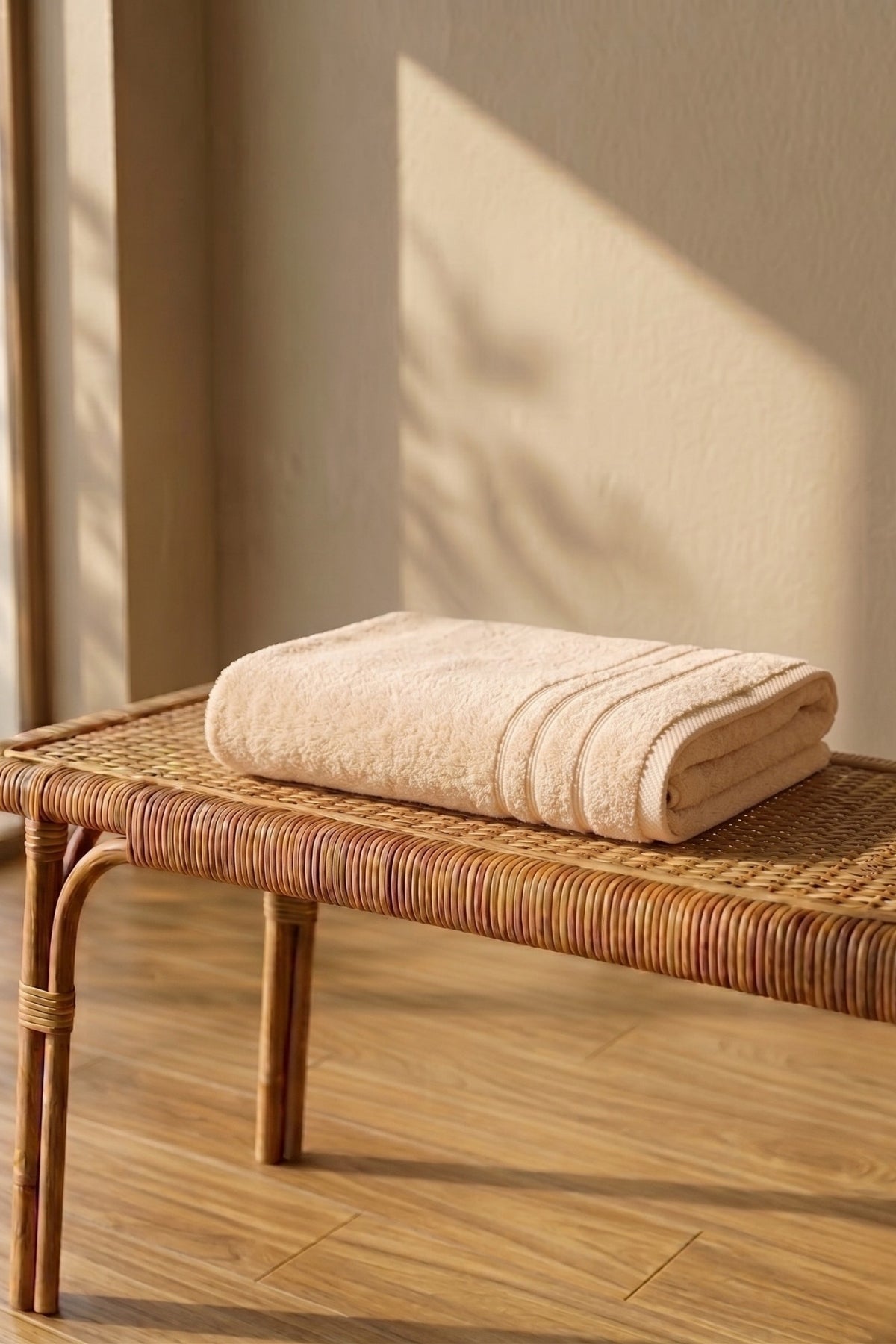 Melina Banyo Havlusu 70x140 cm -Vizon %100 Pamuk