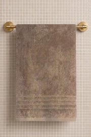 Meryem Banyo Havlusu 70x140 cm - Sütlü Kahve %100 Pamuk