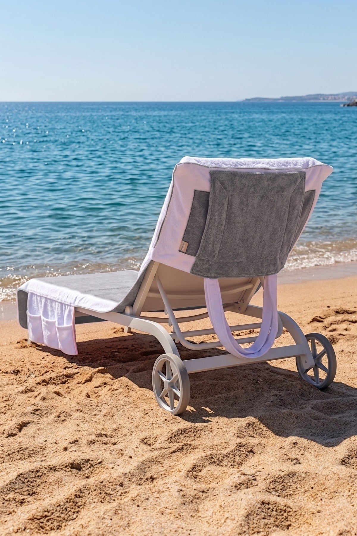 Mosso Şezlong Havlusu %100 Pamuk 76x216-Turkuaz
