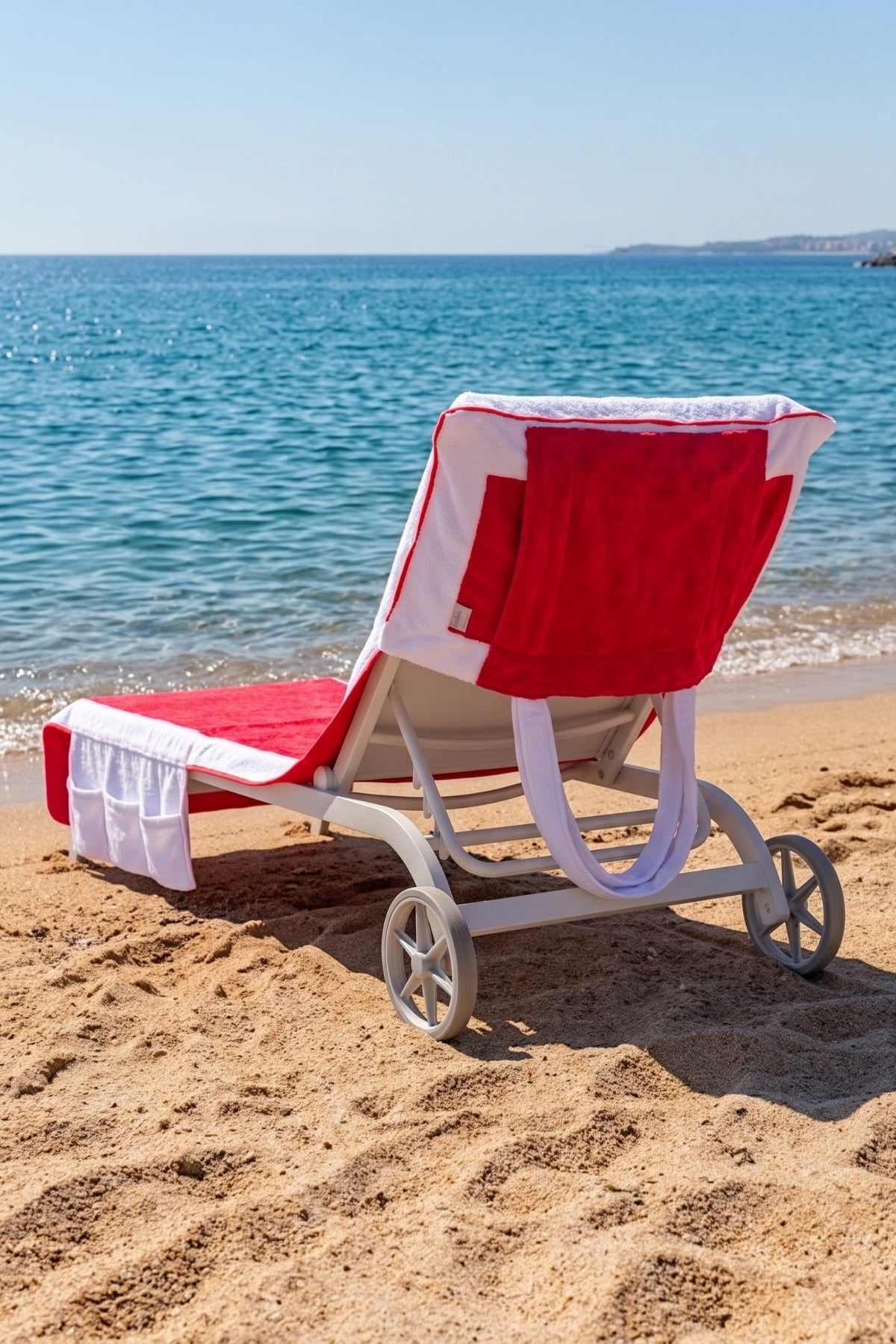 Mosso Şezlong Havlusu %100 Pamuk 76x216-Turkuaz