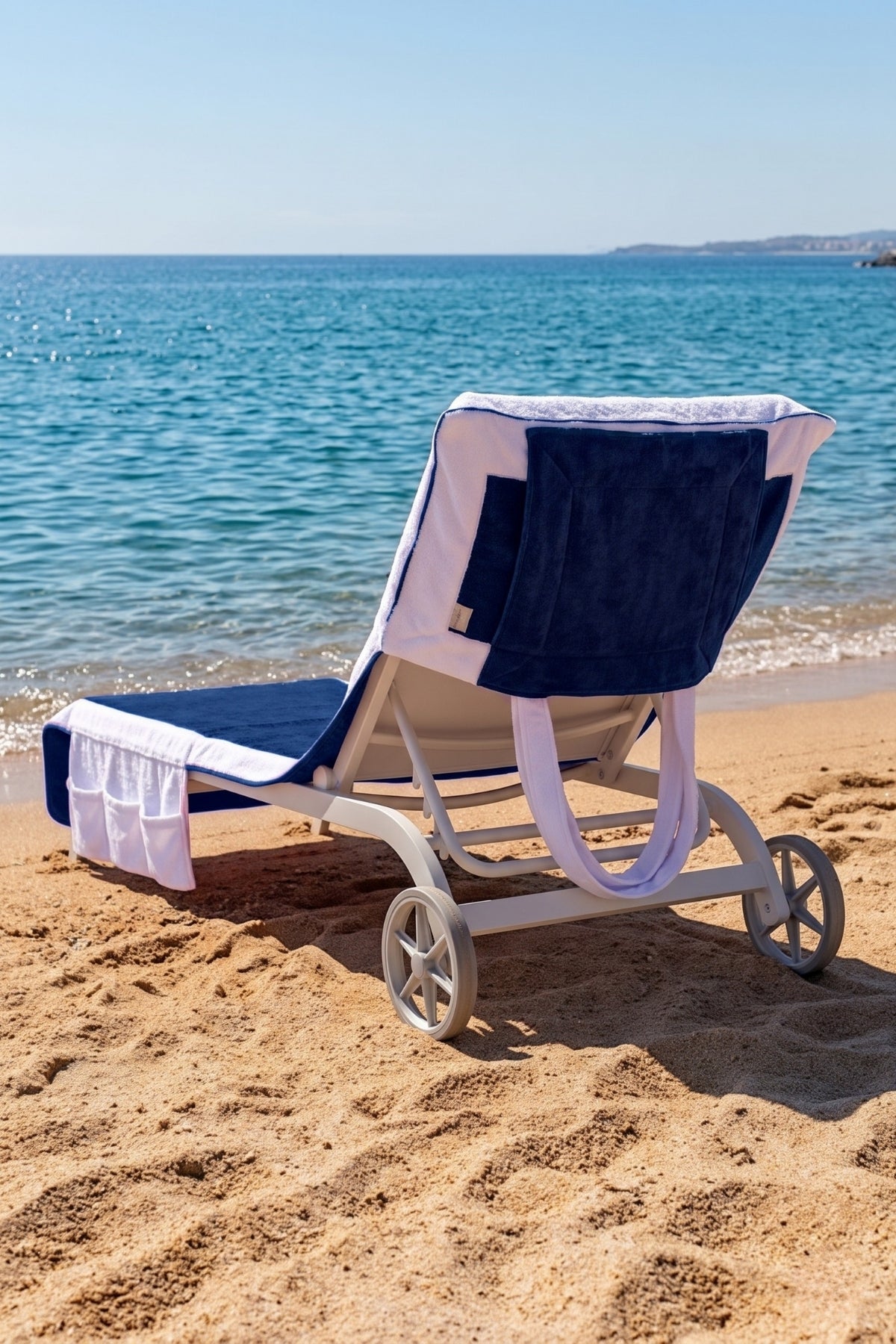 Mosso Şezlong Havlusu %100 Pamuk 76x216-Turkuaz