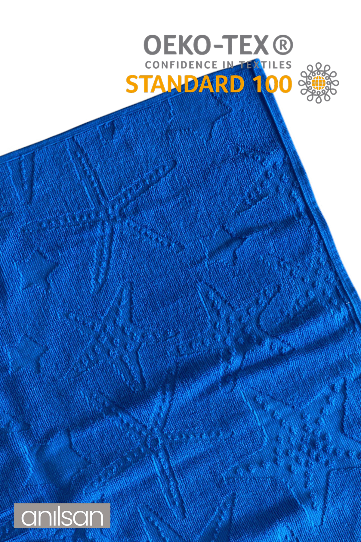 Lunvo Plaj Havlusu %100 Pamuk 75x150 Mavi