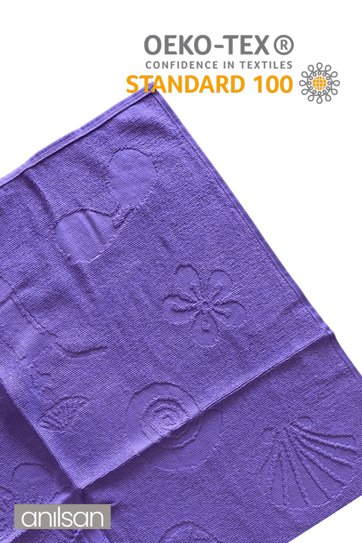 Nuvira Plaj Havlusu %100 Pamuk 75x150 Mor