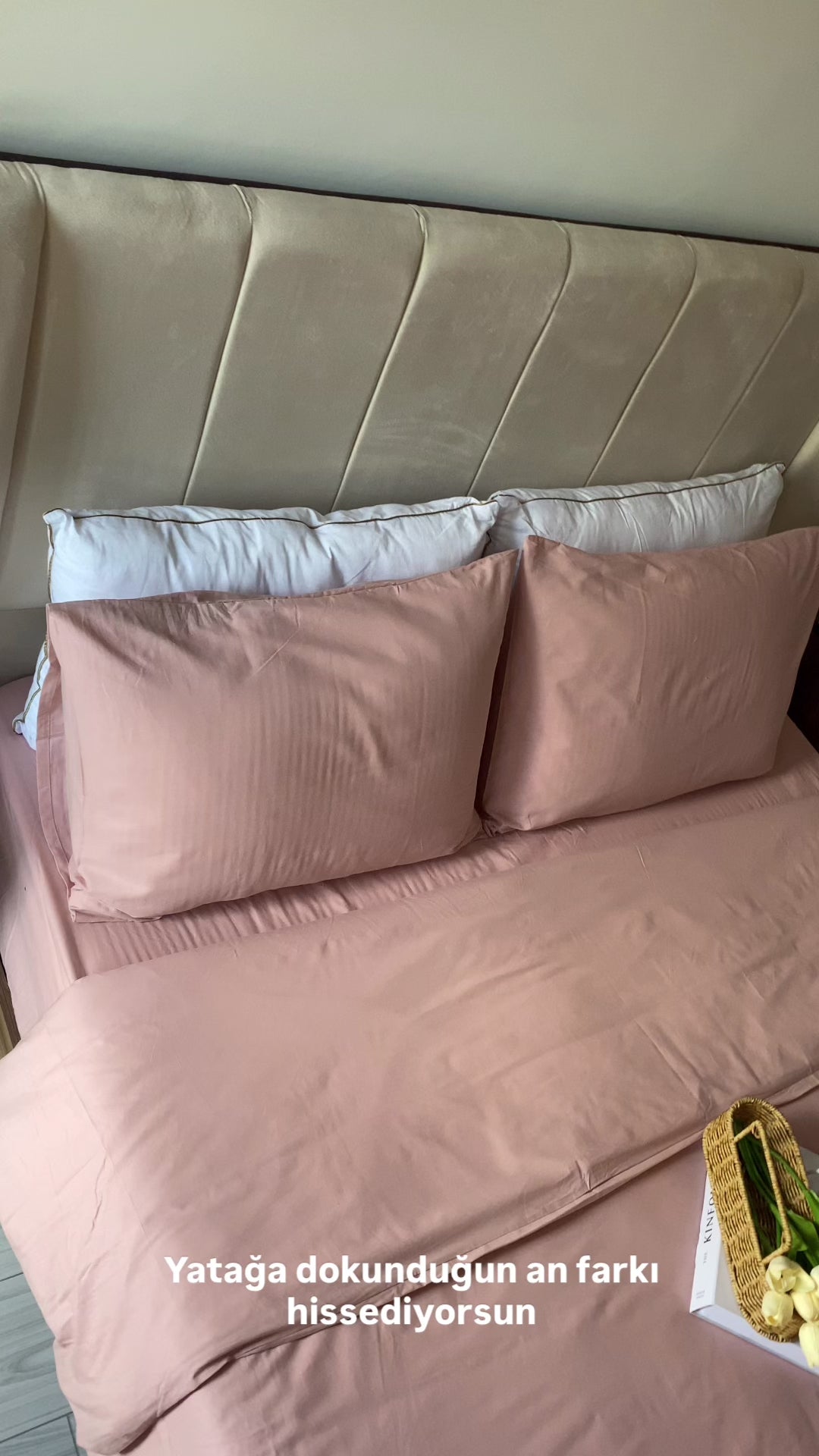 Videoyu aç: Melina Banyo Havlusu 70x140 cm -Vizon %100 Pamuk