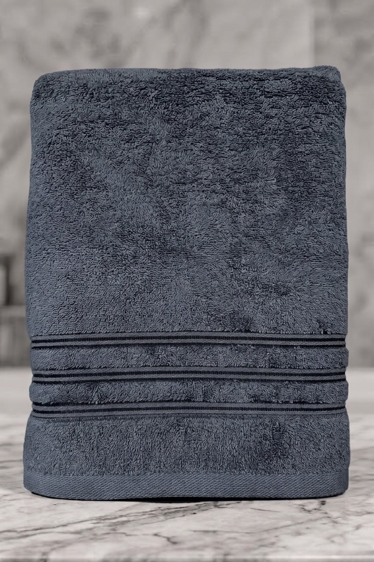 Selay Banyo Havlusu 70x140 cm - Mavi %100 Pamuk