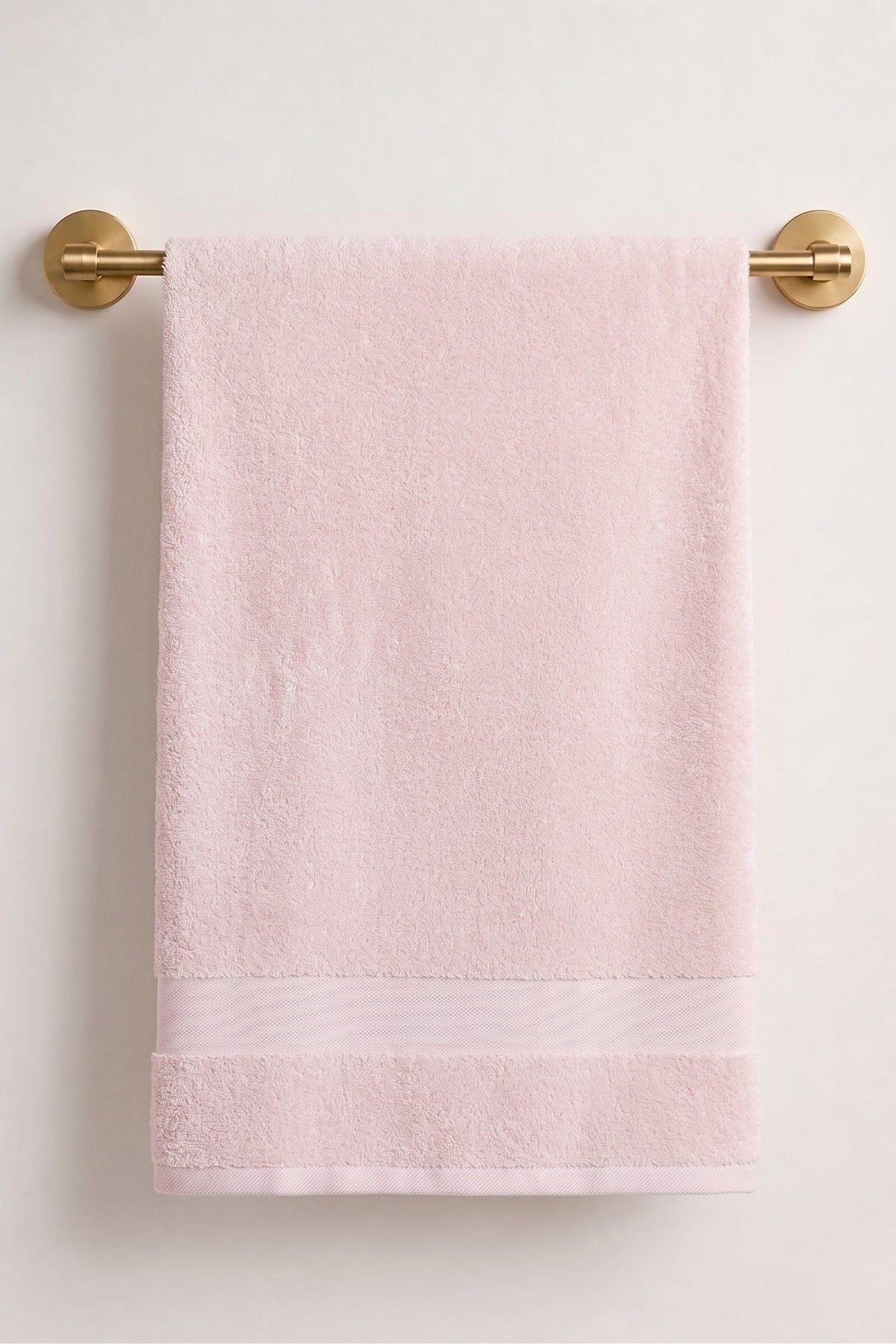 Sevim Banyo Havlusu 90x150 cm - Açık Pembe %100 Pamuk