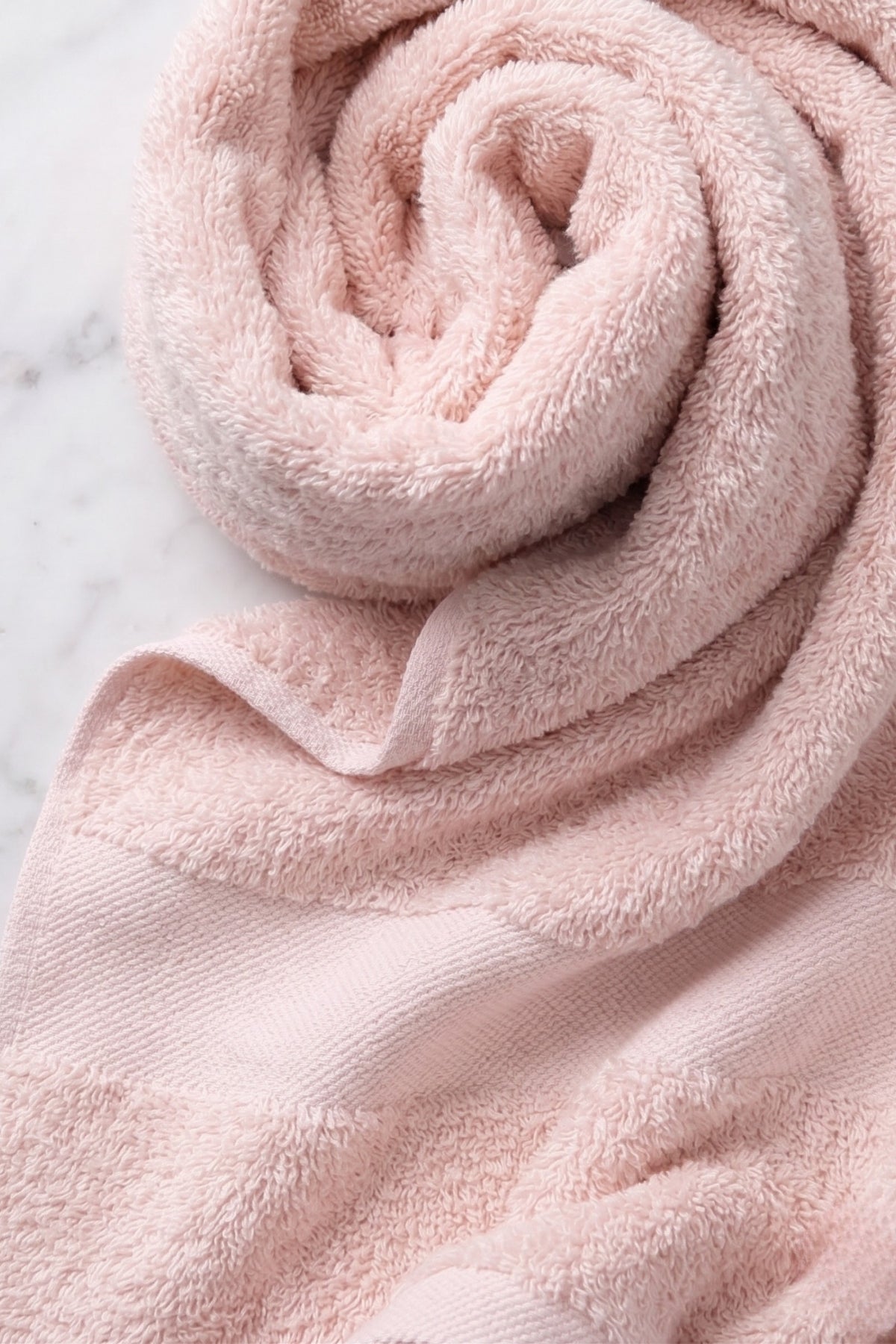 Sevim Banyo Havlusu 90x150 cm - Açık Pembe %100 Pamuk