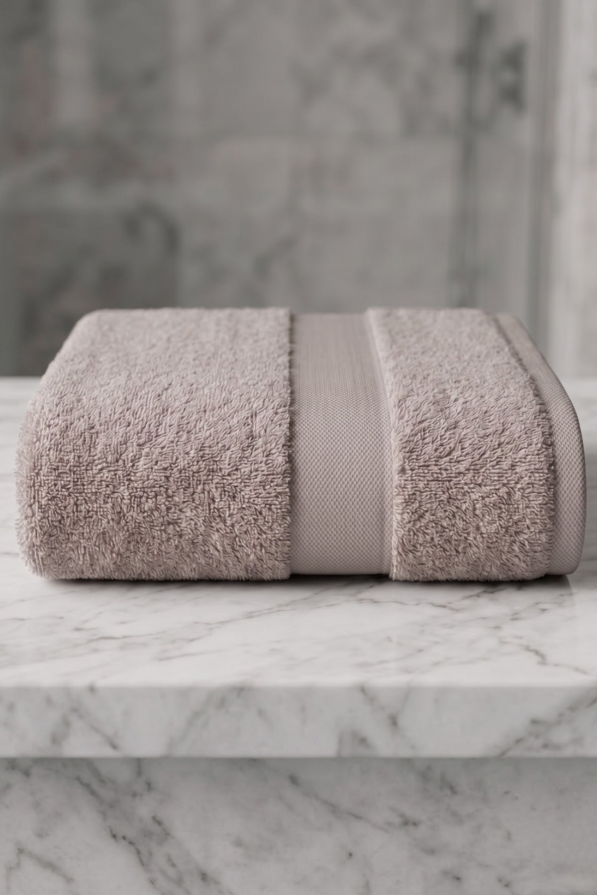 Sevim Banyo Havlusu 90x150 cm - Açık Pembe %100 Pamuk