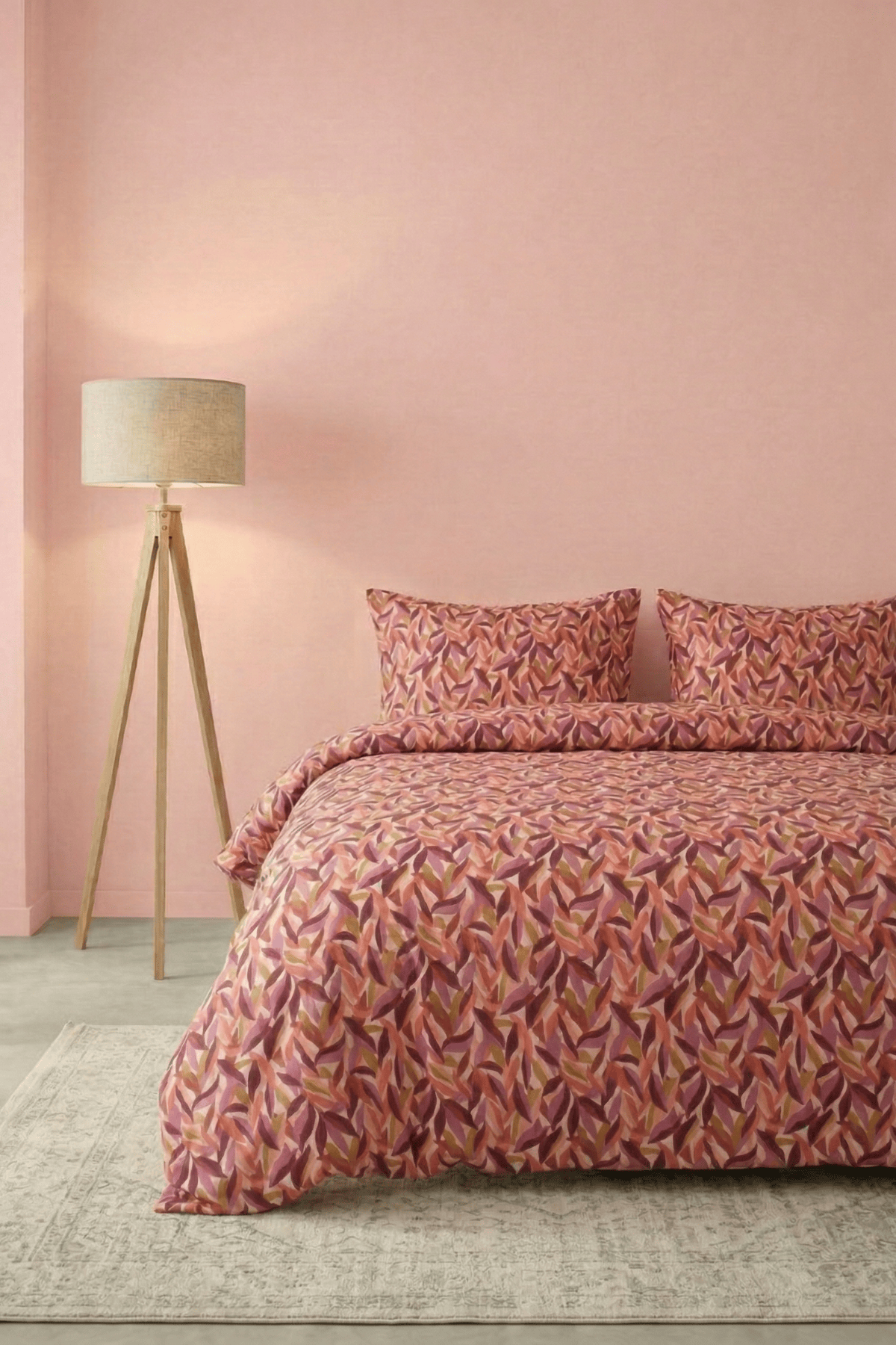 Leaves Çift Kişilik %100 Pamuk Percale Nevresim Takımı