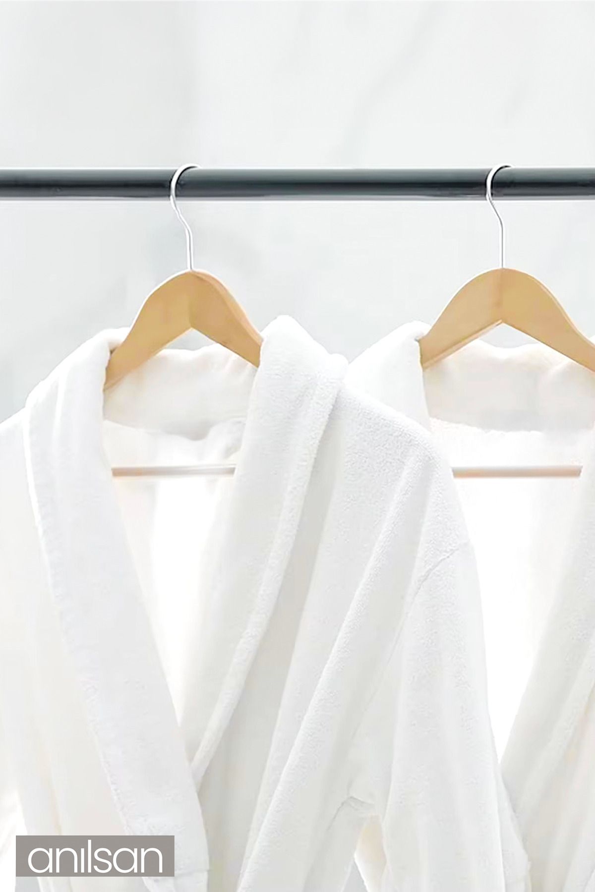 Süper Soft Kadife Bornoz - Şalyaka Otel Bornozu, Spa Için Ideal