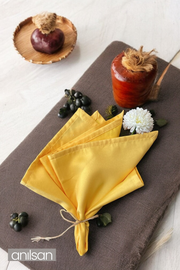 %100 Pamuk Peçete Sarı 50x50 Otel, Sunum, Restaurant, Davet