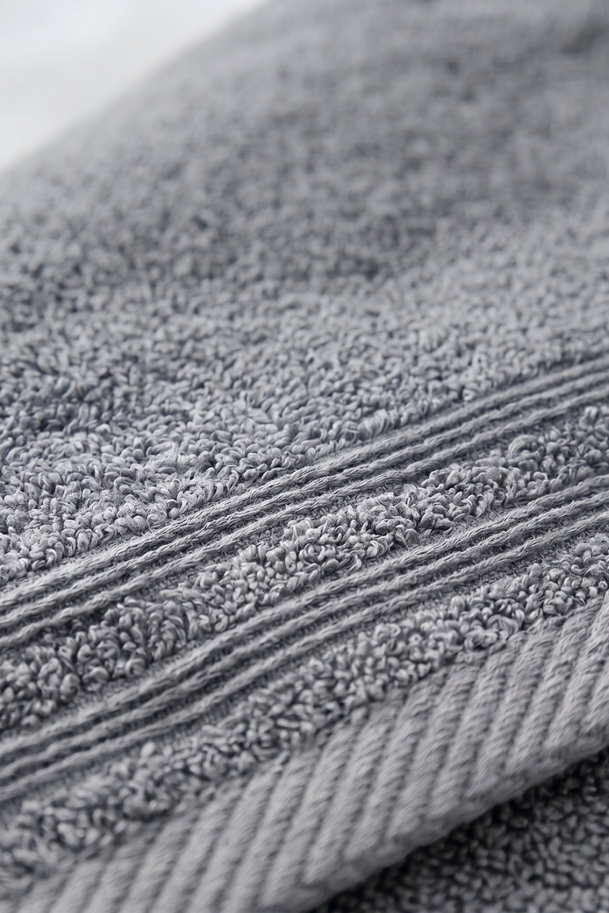 Yaz Banyo Havlusu 70x 140 cm - Koyu Gri - %100 Pamuk